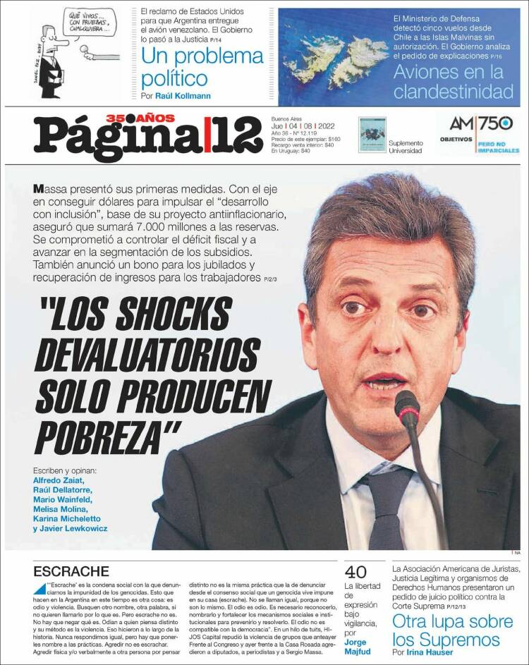 Portadas De Los Principales Diarios Nacionales Jueves De Agosto