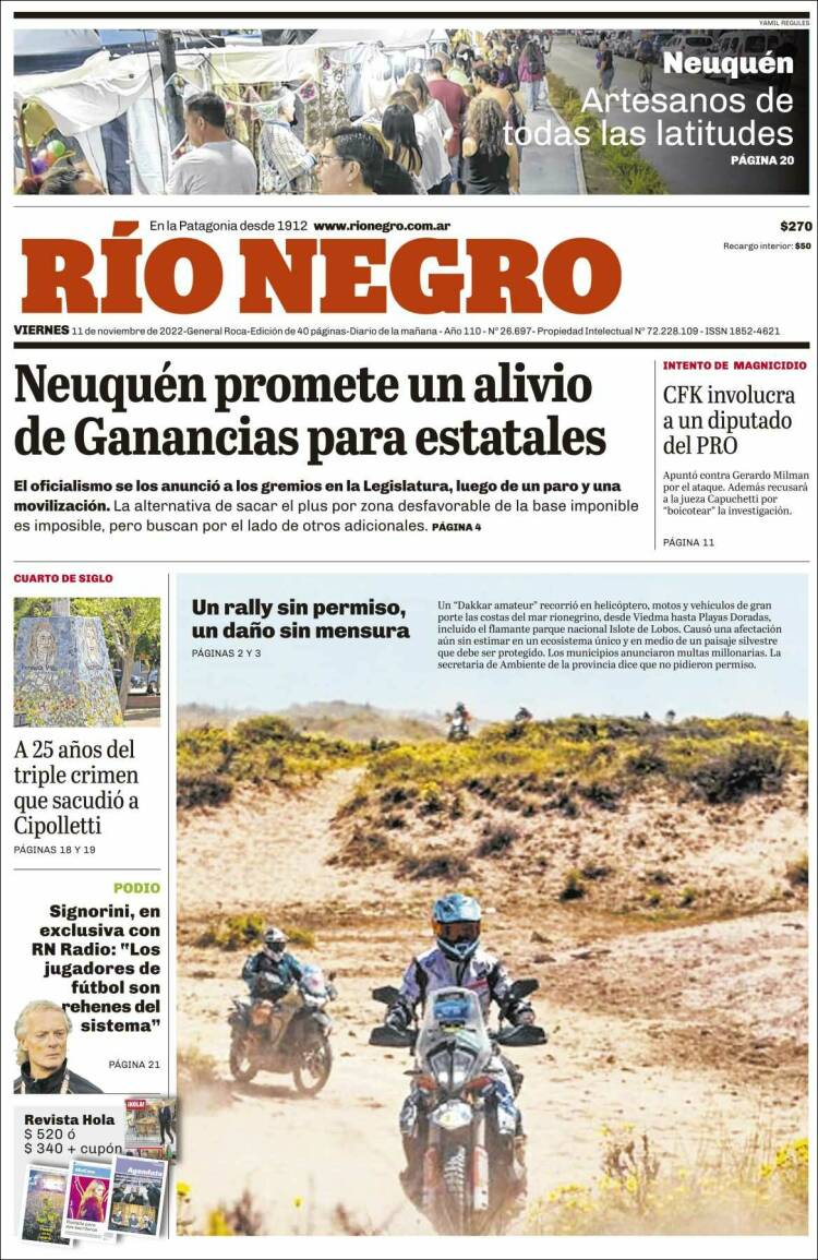 Portadas De Diarios Nacionales Viernes De Noviembre San Justo